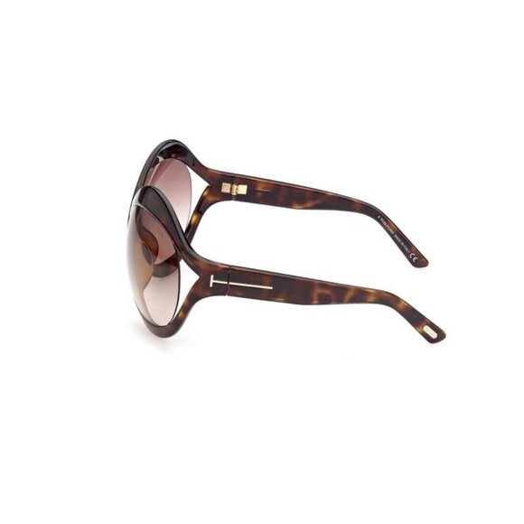 NEW TOM FORD SUNGLASSES, TOM FORD WOMEN HAVANA CARINE-02 TF902 52F, FT0902 - Picture 2 of 3